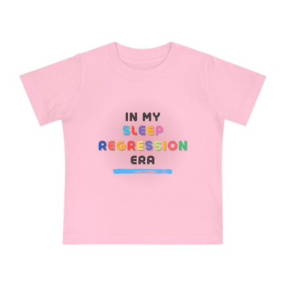 "In My Sleep Regression Era" Baby Short Sleeve Shirt